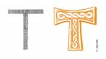 Tipologia de creus I<br> : La creu <strong>Tau</strong>, més coneguda com la creu de Sant Antoni. Autor: Jordi Bibià Tipologia de creus I<br> : La creu <strong>Tau</strong>, més coneguda com la creu de Sant Antoni. Autor: Jordi Bibià