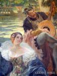 Trobadors, literatura romànica i cronistes<br>Capítol de Tolosa del Llenguadoc.: Altra representació de la ciutat dels jocs florals. Autor: Jordi Bibià Trobadors, literatura romànica i cronistes<br>Capítol de Tolosa del Llenguadoc.: Altra representació de la ciutat dels jocs florals. Autor: Jordi Bibià