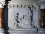 Muret<br>Muret.: Detalls escultòrics a l'altar de l'església. La Verge, Sant Domènec i el rosari miraculós. Autor: Jordi Bibià Muret<br>Muret.: Detalls escultòrics a l'altar de l'església. La Verge, Sant Domènec i el rosari miraculós. Autor: Jordi BibiÃ