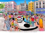 Dibuixos II<br>Les Rambles de Barcelona: Dibuix al·lusiu a l'atemptat. Autor: Jordi Bibià Dibuixos II<br>Les Rambles de Barcelona: Dibuix al·lusiu a l'atemptat. Autor: Jordi Bibià