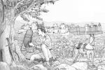 Dibuixos II<br>Carcassona, 1306: Dibuix per 'Una llavor entre les cendres' Autor: JORDI BIBIÀ Dibuixos II<br>Carcassona, 1306: Dibuix per 'Una llavor entre les cendres' Autor: JORDI BIBIÀ