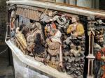 Ieres Jornades sobre ELS CAMINS DELS CÀTARS<br>Morella.: Església deSanta Maria. Escala decorada amb grup escultòric. Autor: Jordi Bibià Ieres Jornades sobre ELS CAMINS DELS CÀTARS<br>Morella.: Església deSanta Maria. Escala decorada amb grup escultòric. Autor: Jordi BibiÃ