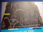 Castell de Montreal-de-Sos<br>Vicdessos.: Grafit del s. XIV on es representa el castell i un cavaller. Autor: Jordi Bibià Castell de Montreal-de-Sos<br>Vicdessos.: Grafit del s. XIV on es representa el castell i un cavaller. Autor: Jordi Bibià