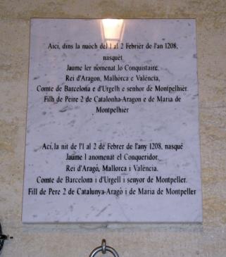 2.10.2009 Placa commemorativa del lloc de naixement de Jaume I            Montpeller -  Jordi Bibià