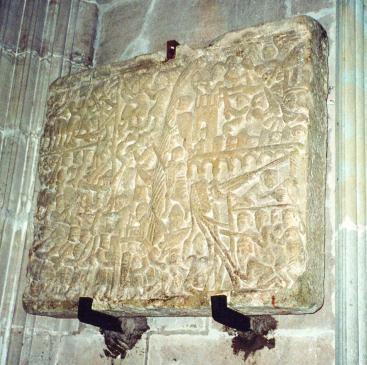 31.1.2002 Pedra commemorativa del setge dels croats a Carcassona.  Església de Sant Nasari. Carcassona -  Jordi Bibià