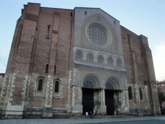 6.9.2011 Sant Serni en la seva façana d'ingrés occidental.  Tolosa del Llenguadoc -  Jordi Bibià
