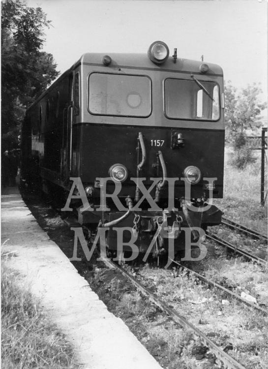 6.5.1958 Tren de vía estreta.  Madrid -  Miquel Bibià