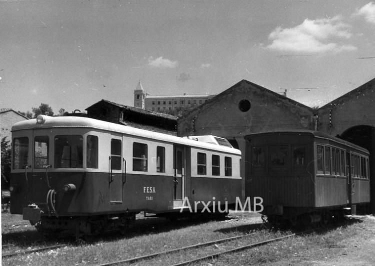 6.5.1958 Lo trenet de Tortosa. Dues èpoques.  -  Miquel Bibià