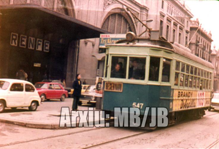 11.3.2016 Tramvia de Barcelona. Font: diapo  Estació de França -  Miquel Bibià Laplana