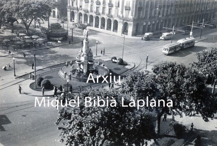 17.3.2016 La Plaça Palau. Anys cinquanta.  Barcelona. -  Miquel Bibià Laplana