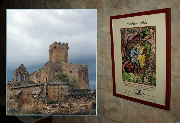 03.12.2017 El meu pòster de Tristany i Isolda al castell.  Castell de les Sitges. La Segarra. -  Jordi Bibià