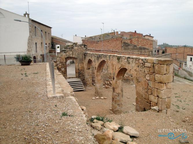 22.4.2019 Una de les poques restes que queden del castell. Possiblement acollí les cavallerisses.  La Granadella. -  Jordi Bibià