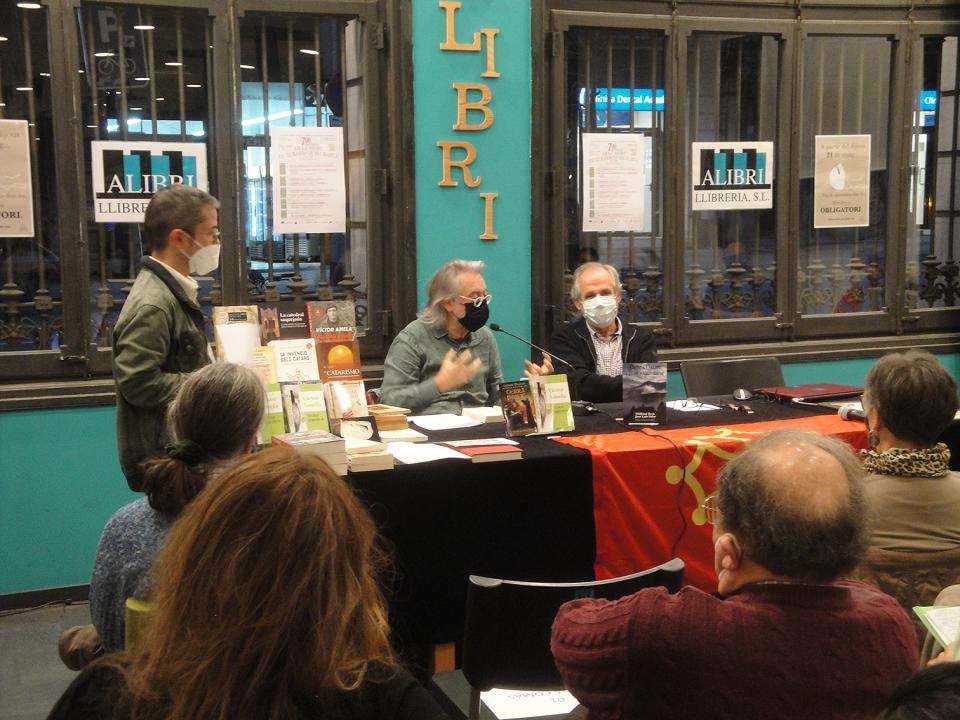 26.3.2021 Francesc Sangar, Víctor Amela i Antoni Dalmau.  -  Jordi Bibià