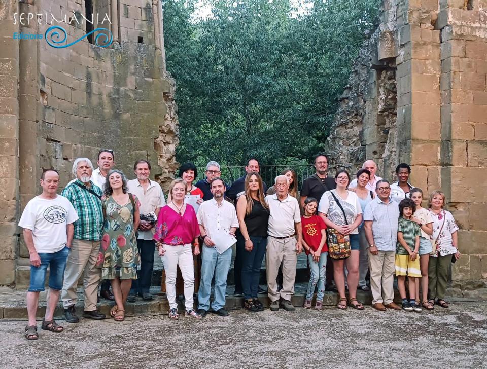 28.6.2023 Foto de grup i tancament d'activitats.  Santa Maria de Gualter. -  J. Bibià