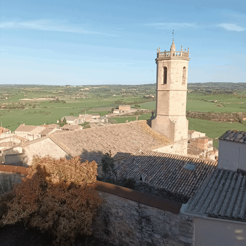 13.4.2024 L'església de Santa Maria des del Castell.  Granyena de Segarra. -  J. Bibià