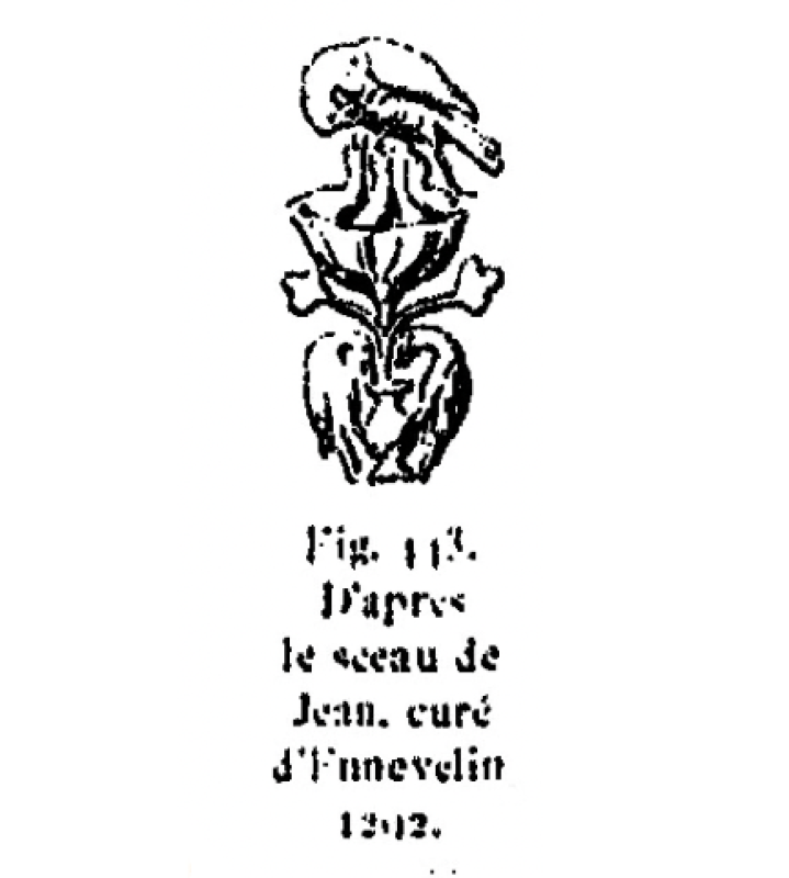 3.9.2024 Segell de Joan d'Ennevelin. 1992.  -  Font: Le costume au moyen age d’après les sceaux.