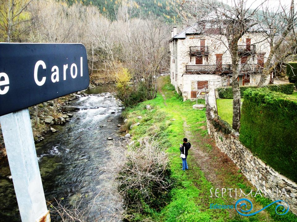 24.12.2024 Una imatge del riu al seu pas per la població.  Tor de Querol. -  J. Bibià