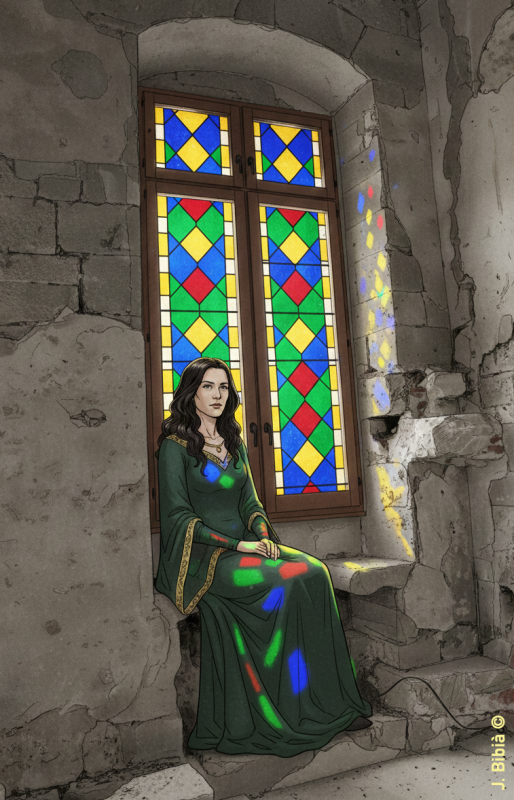 Dona noble al festejador. 9.1.2026 Dona noble al festejador. Castell de l'Espluga Calba. - J. Bibià