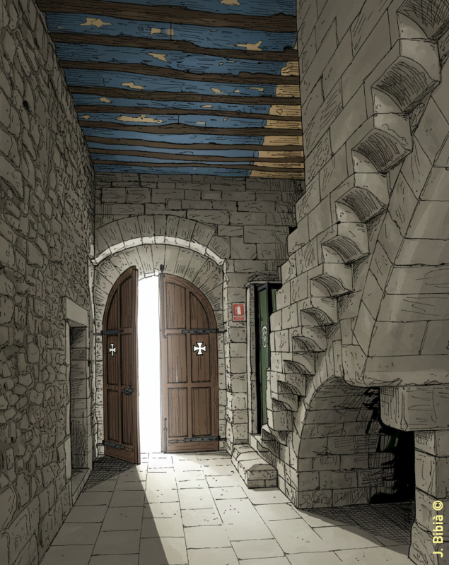 Entrada del castell de l'Espluga Calba. 9.1.2026 Entrada del castell de l'Espluga Calba. - J. Bibià