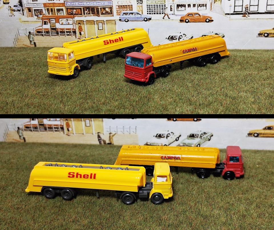 20.1.2026 Camions cisterna d'Eko i Wiking. El 1er és còpia metàl·lica del 2on.  -  Autor