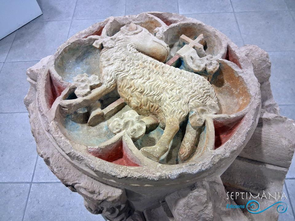 12.4.2026 Clau de volta policromada amb l'Agnus Dei.  Oficina de Turisme / Museu de Guimerà- -  J. Bibià
