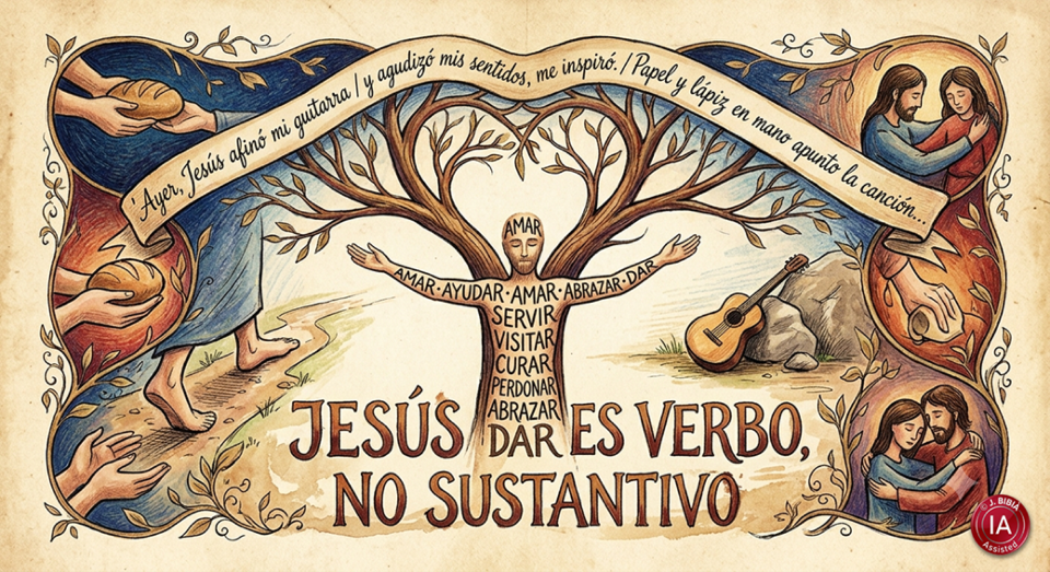 JESUS ES VERBO, NO SUBSTANTIVO. De Ricardo Arjona JESUS ES VERBO, NO SUBSTANTIVO. De Ricardo Arjona