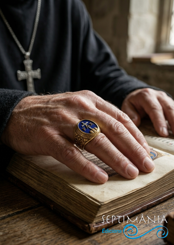 A l'anell, senyal dels benedictins. 11.9.2026 A l'anell, senyal dels benedictins. - jordi bibia