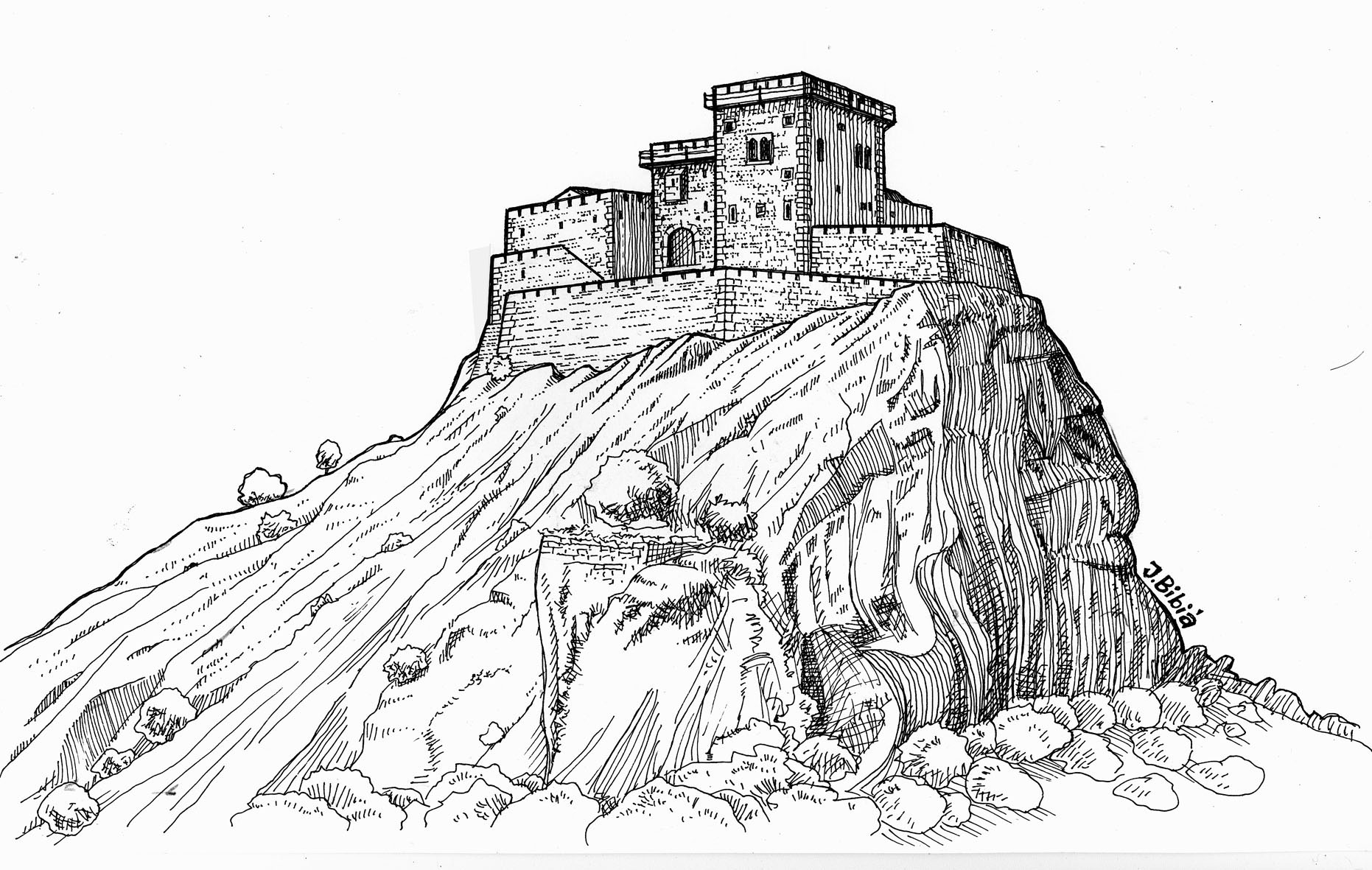 10.06.2010 Recreació lliure del castell de Quermançó vers el s. XIII.  Alt Empordà -  Jordi Bibià