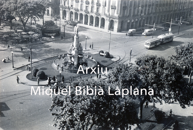 17.03.2016 La Plaça Palau. Anys cinquanta.  Barcelona. -  Miquel Bibià Laplana