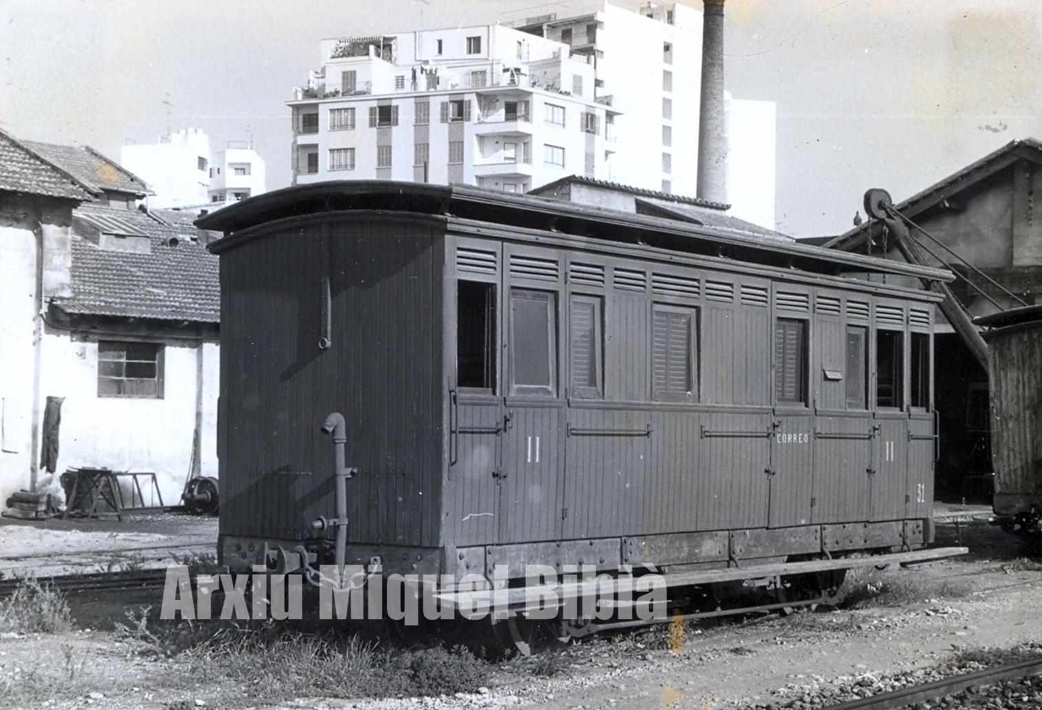 24.01.2020 Vagó mixte passatgers i correus.  Palma de Mallorca -  Miquel Bibià Laplana